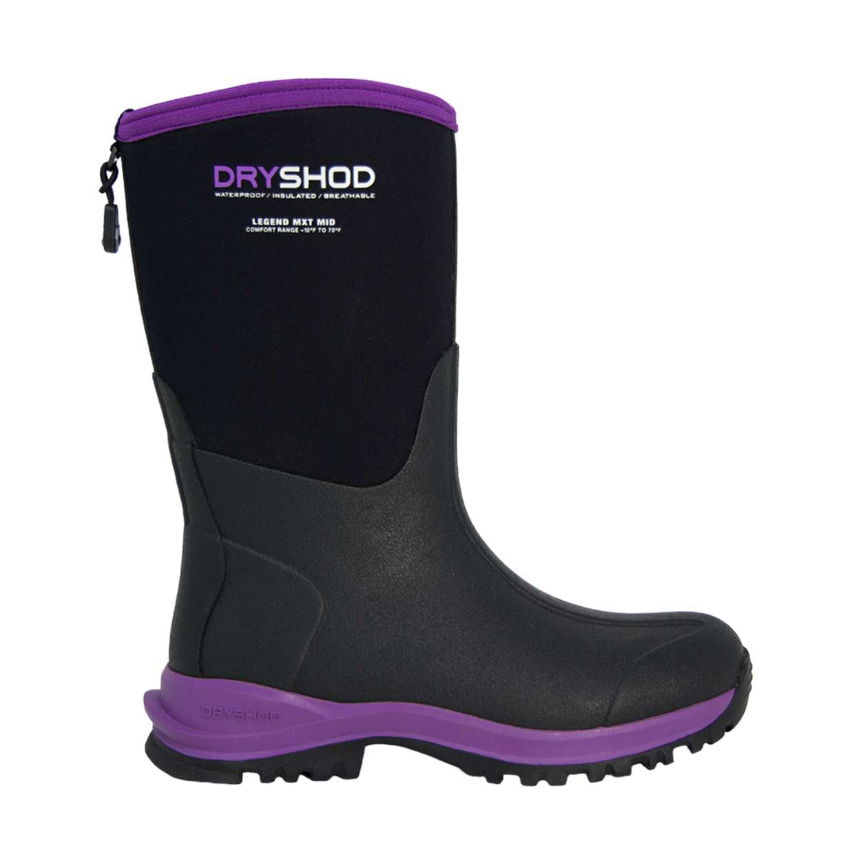 Dryshod Women's Legend MXT Mid Black/Purple