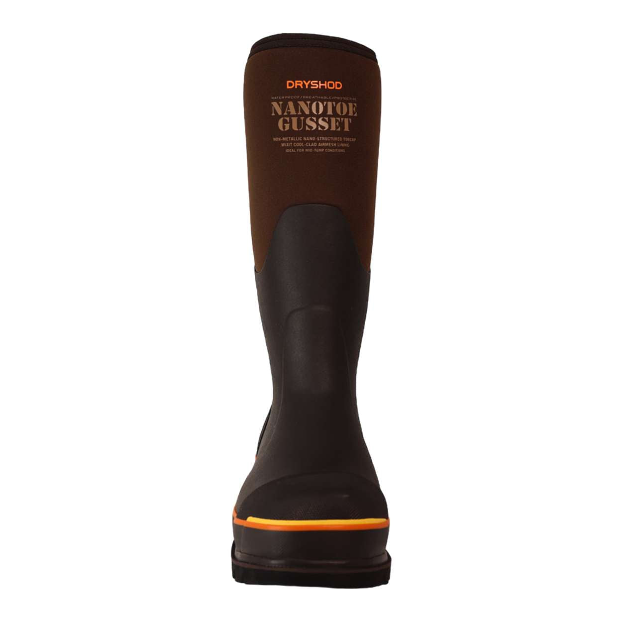 Dryshod Unisex Nanotoe Gusset CSA Brown/Orange