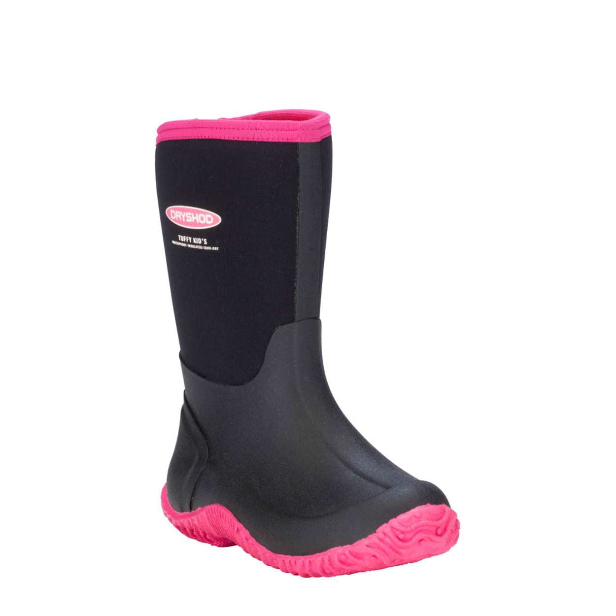 Dryshod Kid's Tuffy Black/Pink