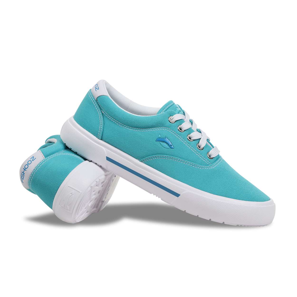 Fishooz Women's Sunbrella® Lace Teal/White